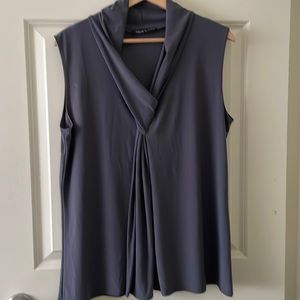 Tiffany & Grey Sleeveless Gray Blouse Size 1X